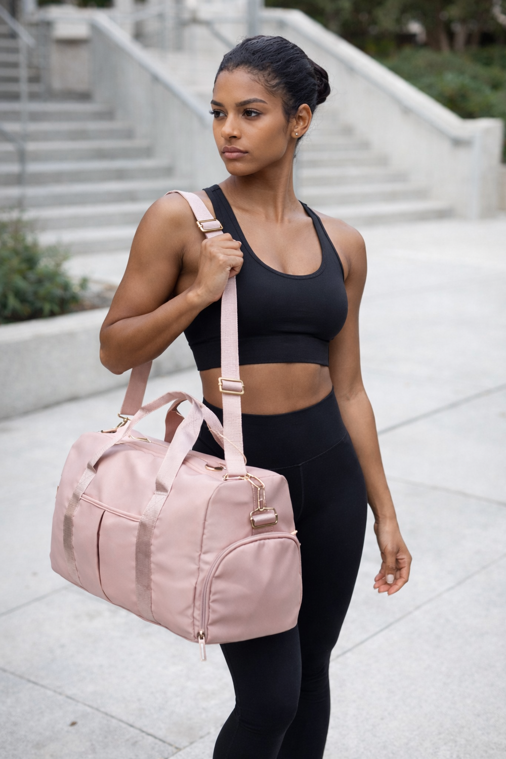 •	Sac de sport multifonction rose – Gym, voyage & quotidien