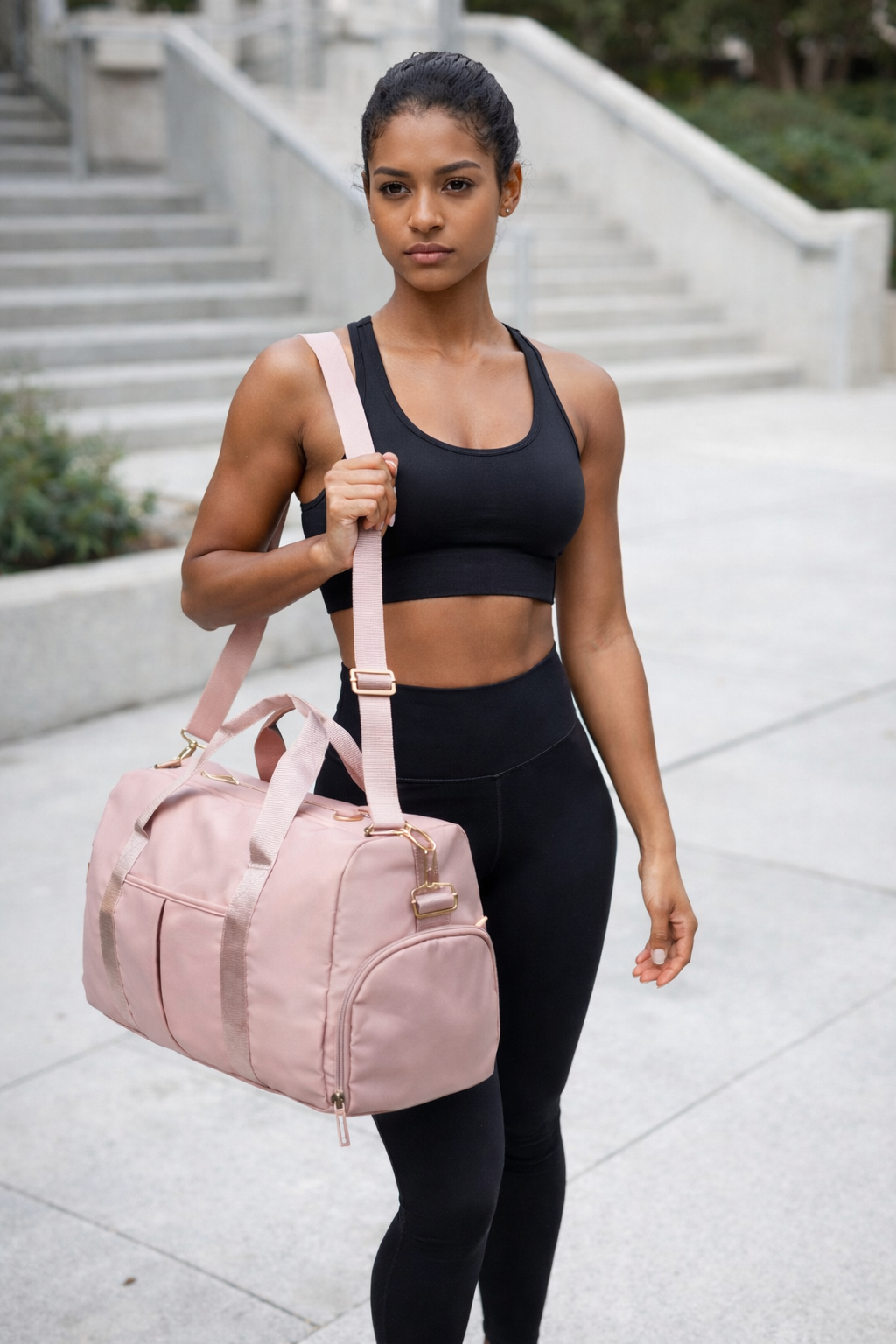 •	Sac de sport multifonction rose – Gym, voyage & quotidien