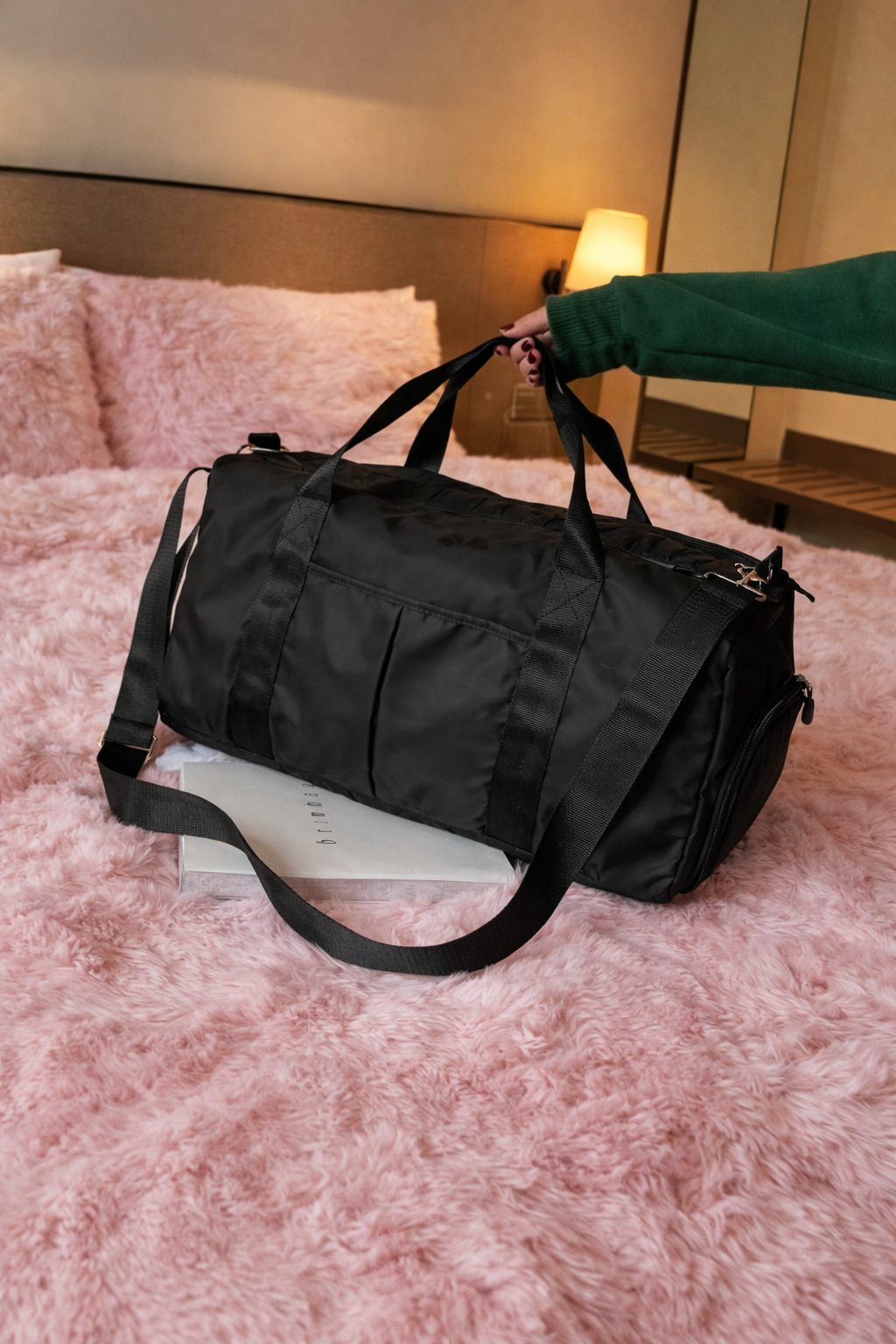 •	Sac de sport multifonction rose – Gym, voyage & quotidien