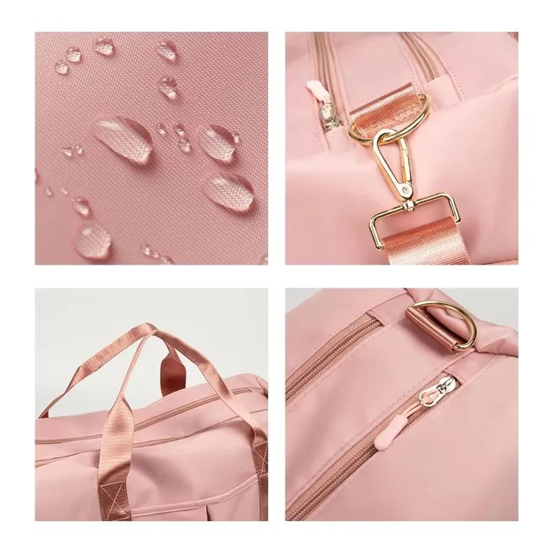 •	Sac de sport multifonction rose – Gym, voyage & quotidien