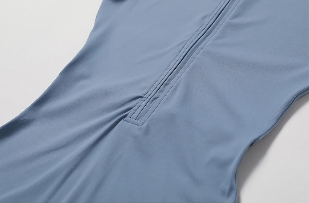 Combinaison fitness femme une pièce – Coupe sculptante, maintien élégant, col zippé