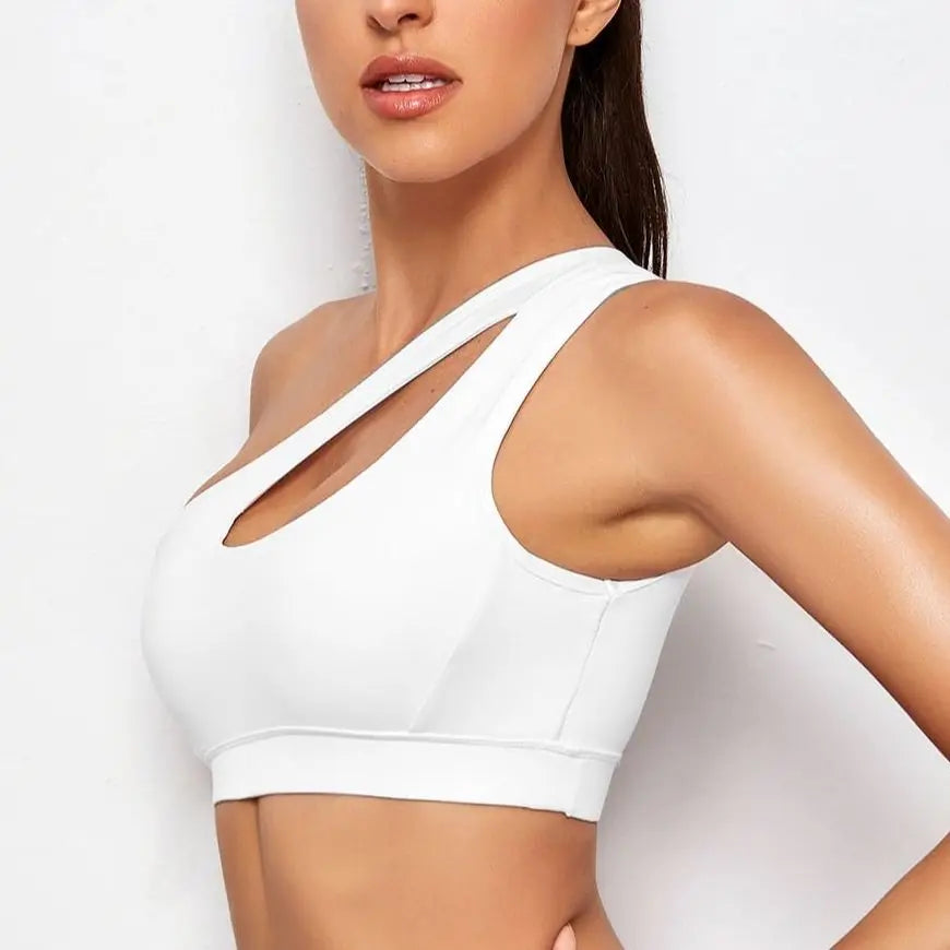 Soutien-gorge Push Up antichoc pour femme, brassière de sport, fitness, yoga, course à pied, sexy, noir et blanc