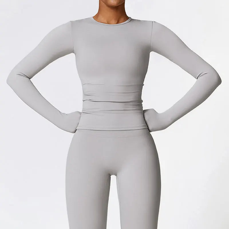 Haut de sport manches longues – maintien & confort seconde peau