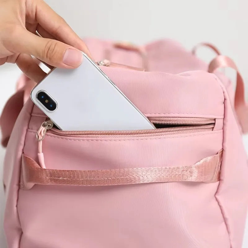 •	Sac de sport multifonction rose – Gym, voyage & quotidien